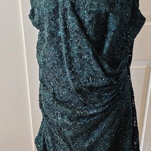 Elegant Green Lace Dress